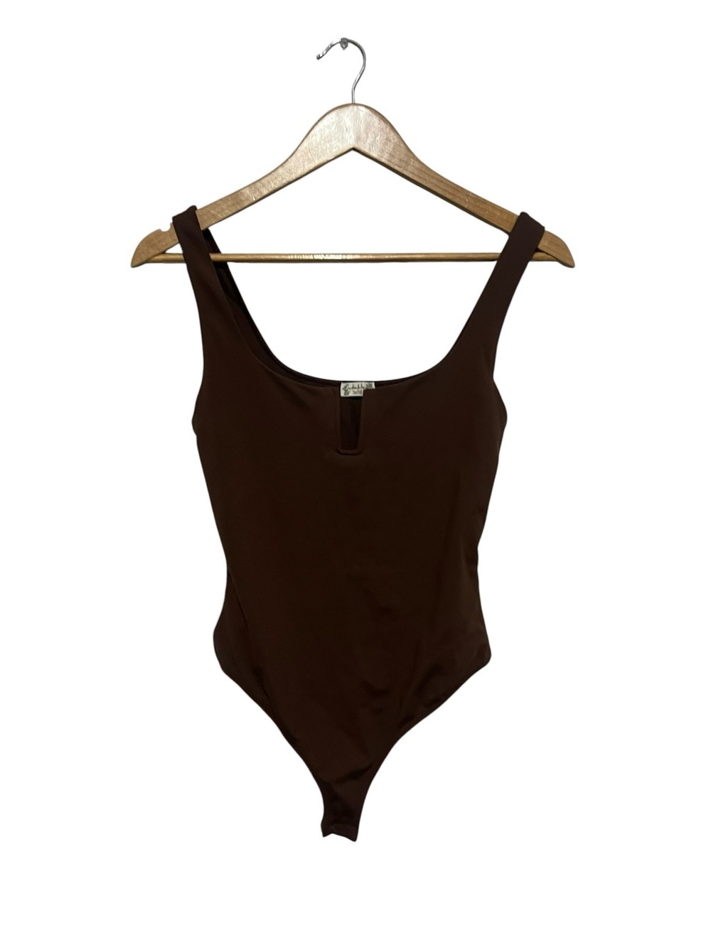 Intimately Free People Brown Scoop Neck One Piece Bodysuit Women's XS